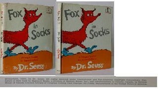 Item #005726 Fox in Socks. Dr. Seuss