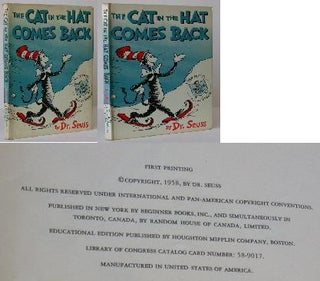 Item #005797 The Cat in the Hat Comes Back. Dr. Seuss