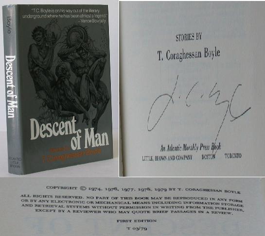 Item #005837 Descent of Man. an Atlantic Monthly Press Book: Stories. T. C. Boyle.