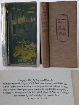 Item #005983 The High Window. Raymond Chandler