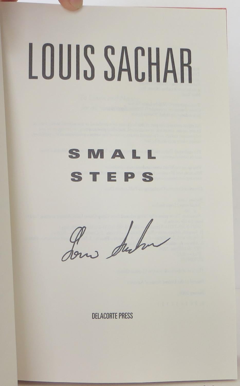 Small Steps by Louis Sachar on Bookbid Rare Books