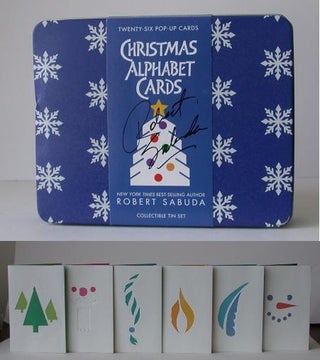 Item #010051 Christmas Alphabet Cards: Collectible Tin Set. Robert Sabuda