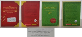 Item #0104763 Fantastic Beasts and Where to Find Them; Quidditch Through the Ages; [2 volume...