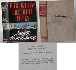 Item #010501 For Whom the Bell Tolls. Ernest Hemingway