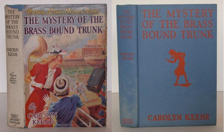 Item #0105077 Nancy Drew Mystery Stories: The Mystery of the Brass Bound Trunk. Carolyn Keene.