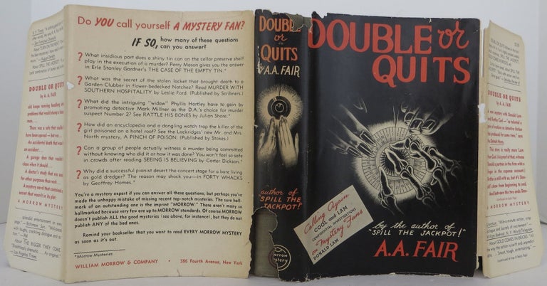 Item #0105732 Double or Quits. Erle Stanley Gardner, A A. Fair.