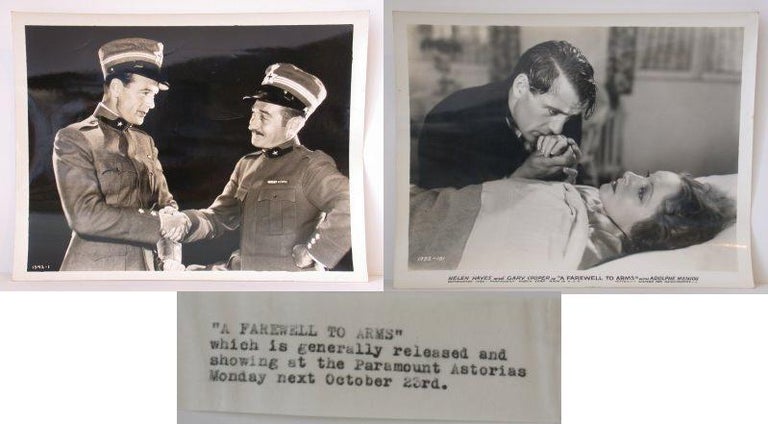 Item #010773 20 Original Publicity Photos from "A Farewell to Arms" Hemingway.