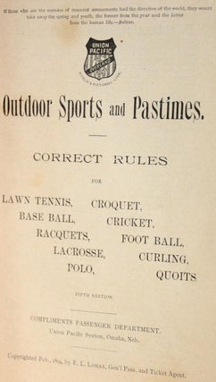 Outdoor Sports and Pastimes