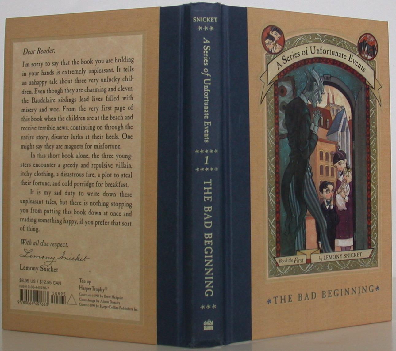 Bad Handler The Bad Beginning | Lemony Snicket, Daniel Handler | 1st Edition