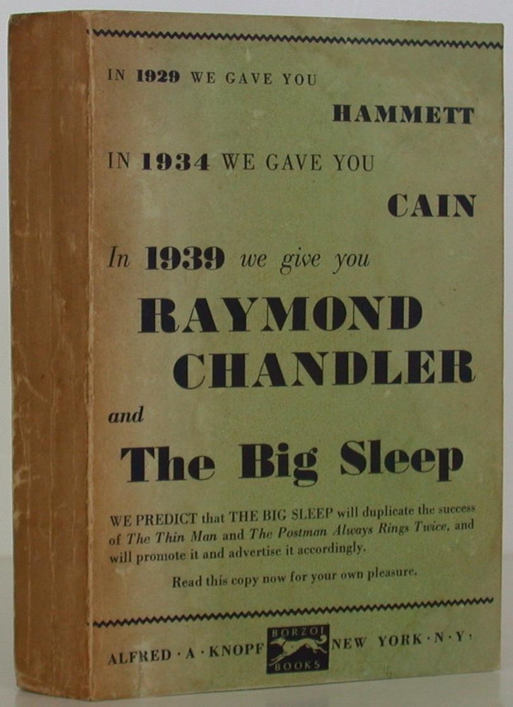 Item #107901 The Big Sleep. Raymond Chandler.