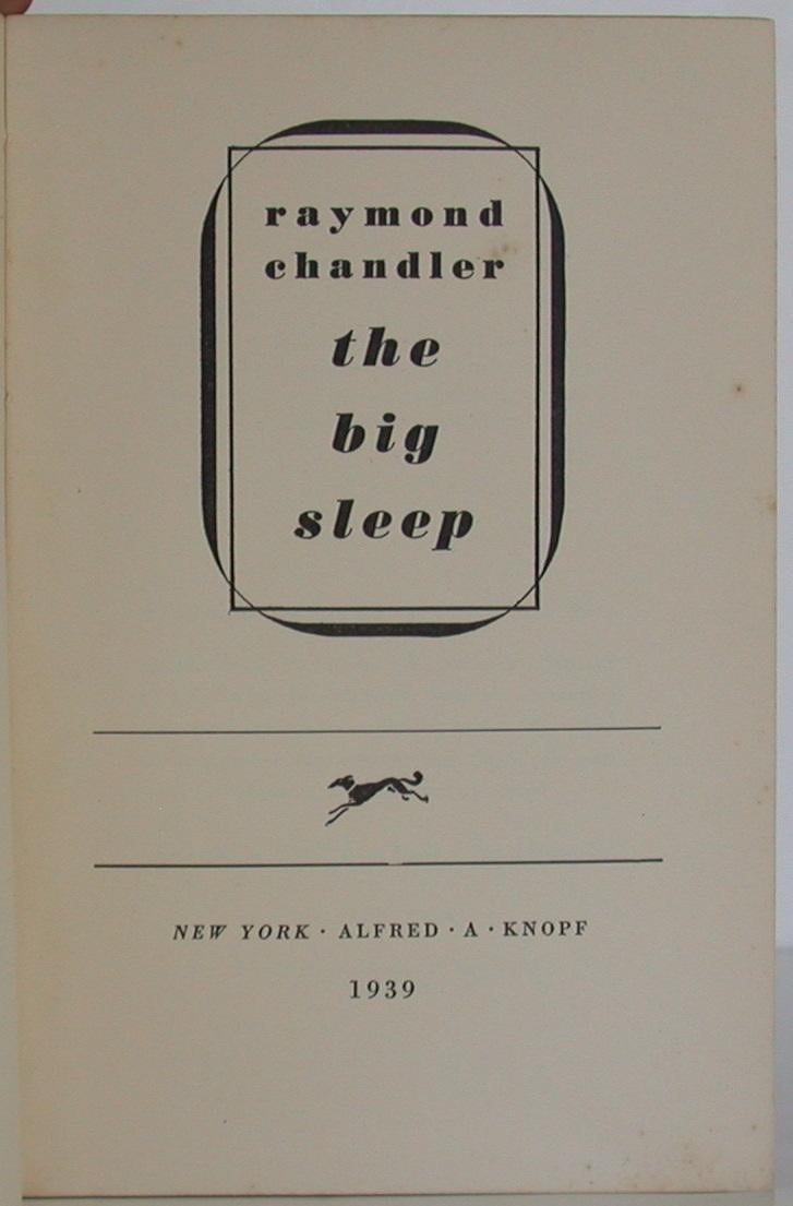 Il grande sonno - Chandler, Raymond: 9788807883309 - AbeBooks