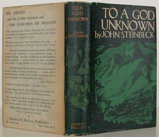 Item #108068 To a God Unknown. John Steinbeck