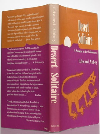 Item #108131 Desert Solitaire. Edward Abbey