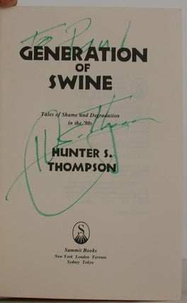 Generation of Swine: Tales of Shame and Degradation in the 80's