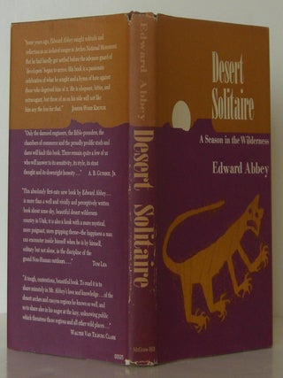 Item #109300 Desert Solitaire. Edward Abbey
