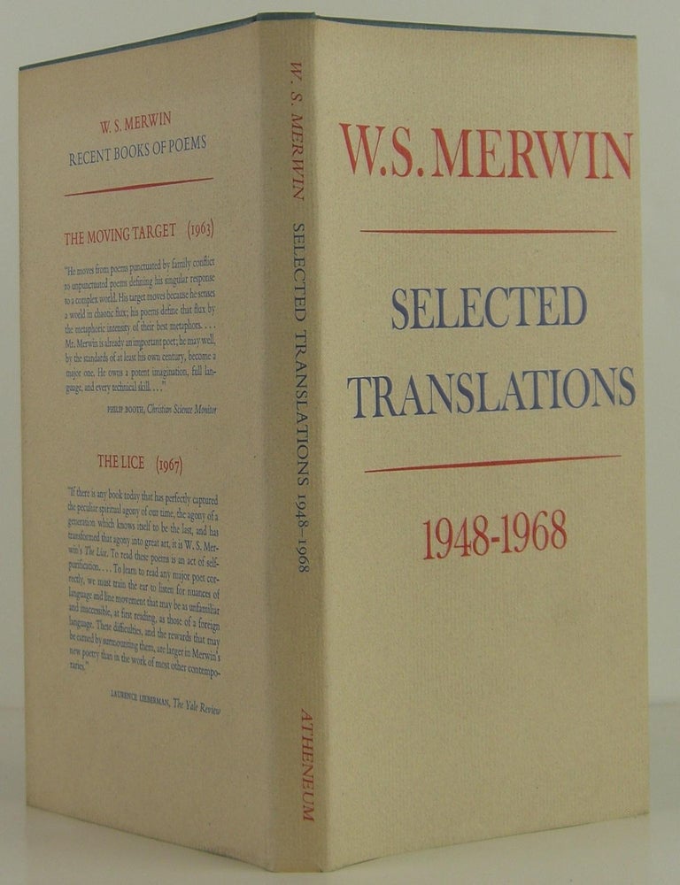 Item #1306167 Selected Translations 1948-1968. W. S. Merwin.