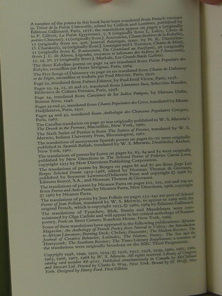 Selected Translations 1948-1968