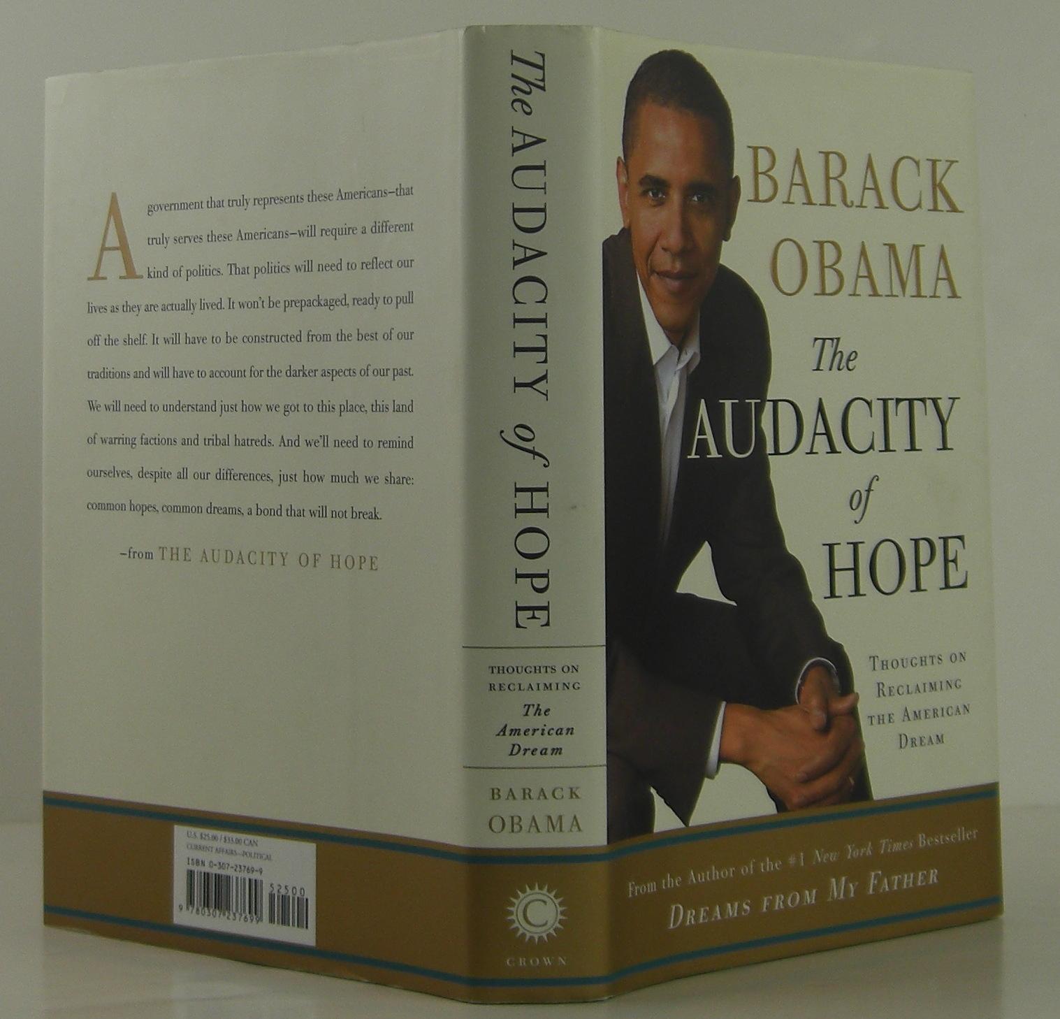 The Audacity of Hope by Barack Obama on Bookbid Rare Books