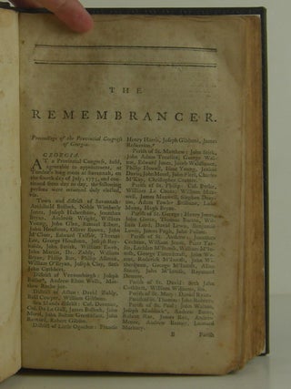 The Remembrancer; or, Impartial Repository of Public Events. Part I for the Year 1776