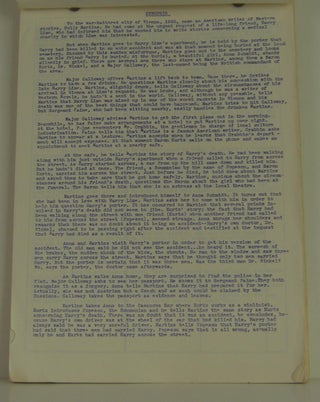 The Third Man -- Dialogue Script