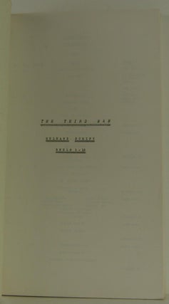The Third Man -- Release Script