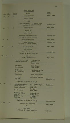 The Third Man -- Release Script