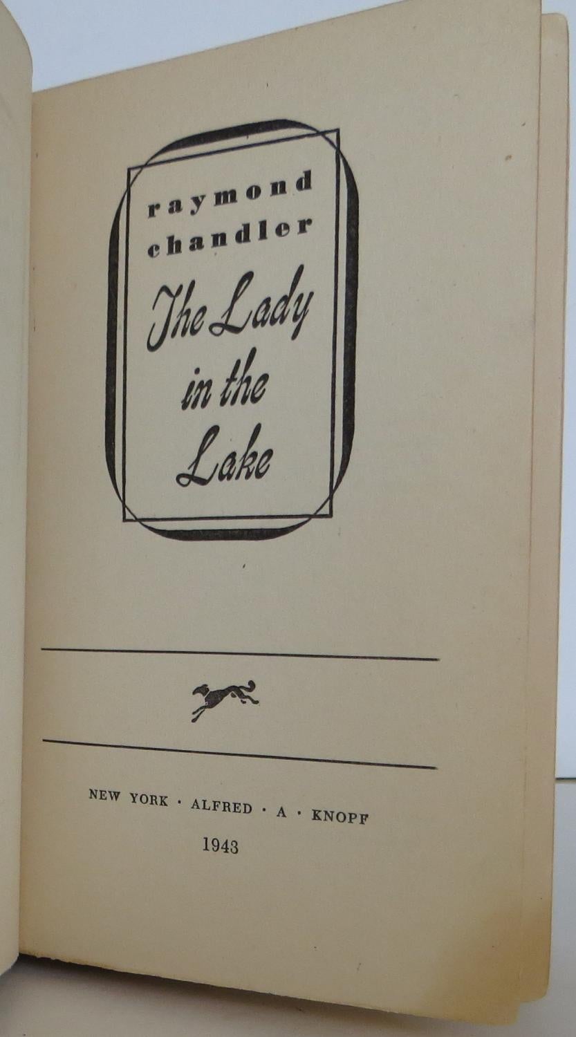 The Lady in the Lake | Raymond Chandler | 1st Edition