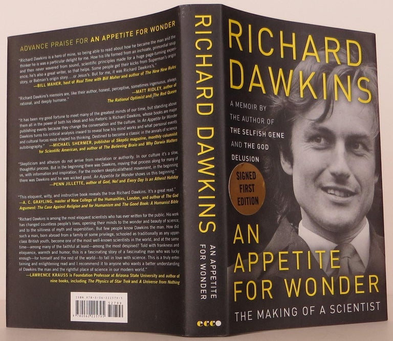 Item #1311401 An Appetite for Wonder. Richard Dawkins.