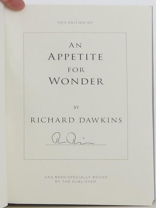 An Appetite for Wonder
