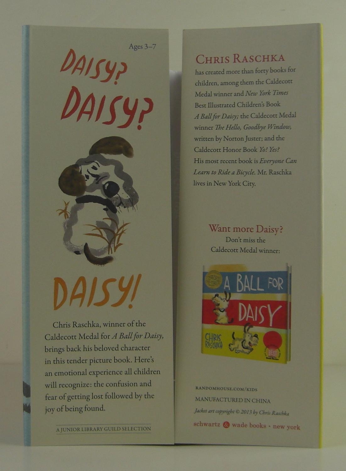 Chris Rashsky Daisy Gets Lost | Chris Raschka | 1st Edition