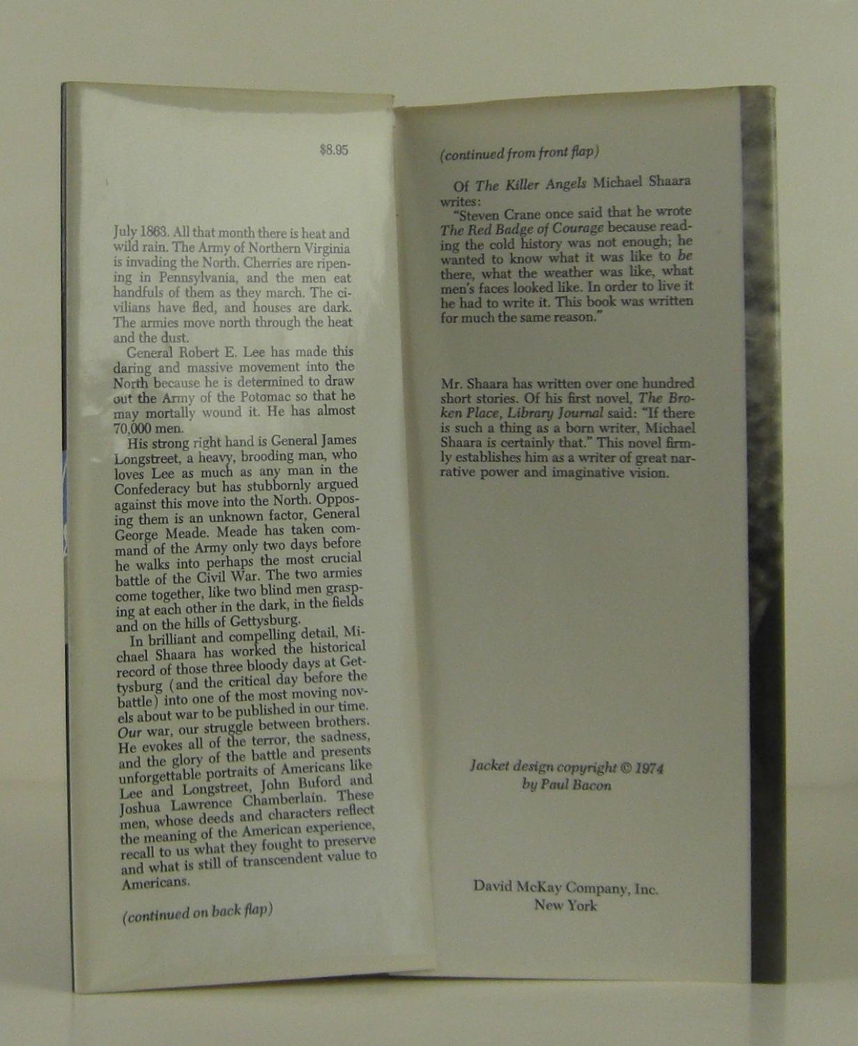 The Killer Angels by Michael Shaara: (1974) First Edition, First