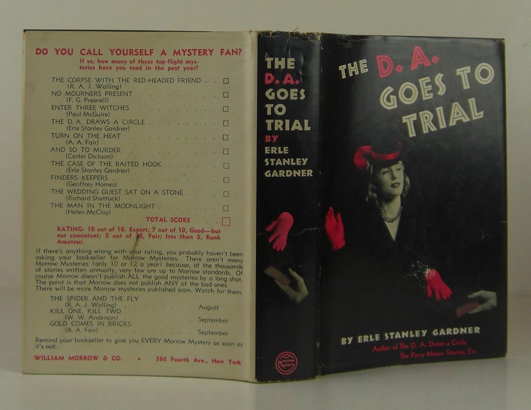 Item #1403108 The D.A. Goes to Trial. Erle Stanley Gardner.