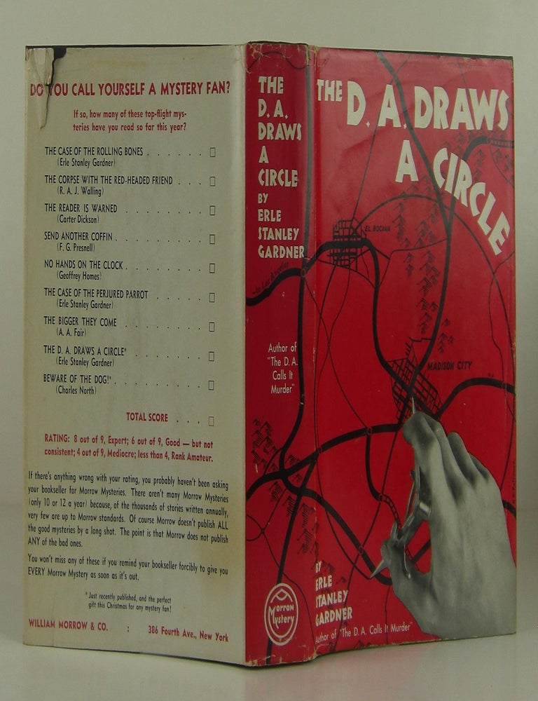 Item #1403109 The D.A. Draws a Circle. Erle Stanley Gardner.