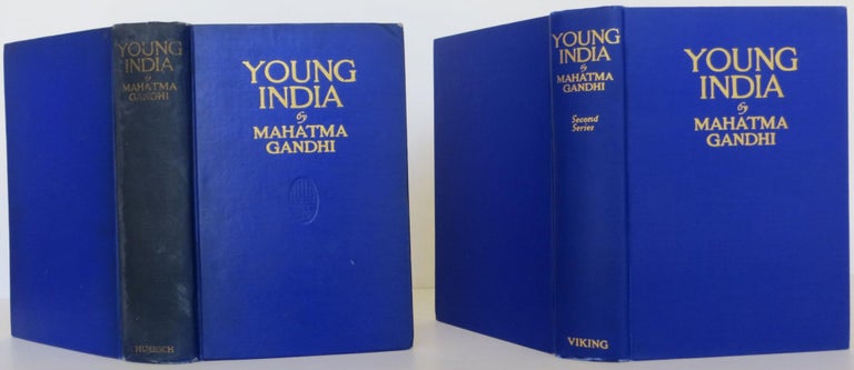 Item #1406135 Young India by Mahat'ma Gandhi, two volumes. Mahat'ma Gandhi.