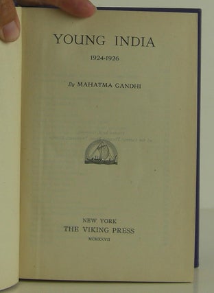 Young India by Mahat'ma Gandhi, two volumes