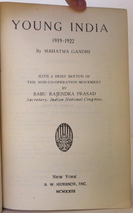 Young India by Mahat'ma Gandhi, two volumes