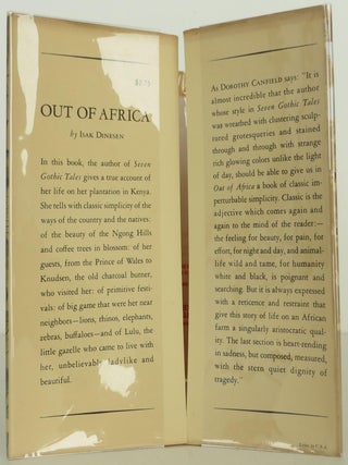 Out of Africa. Isak Dinesen.