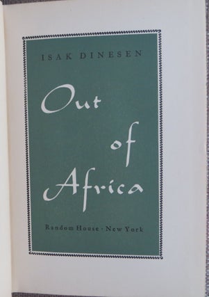 Out of Africa