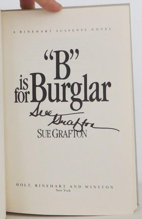 "B" is for burglar (A Kinsey Millhone mystery)
