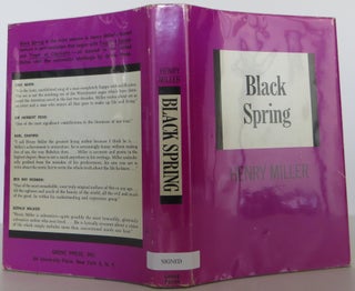 Item #1503620 Black Spring. Henry Miller