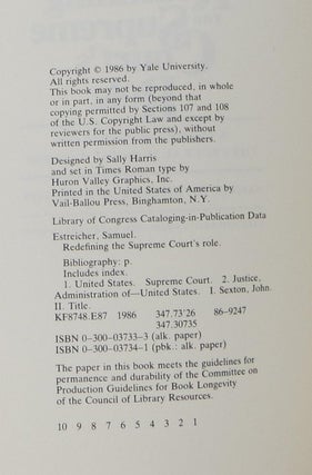 Redefining the Supreme Court's Role: A Theory of Managing the Federal Judicial Process