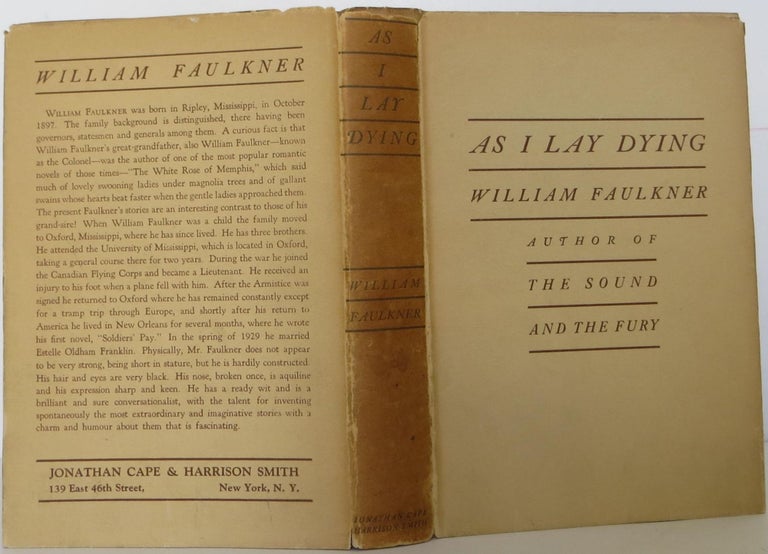 Item #1508059 As I Lay Dying. William Faulkner.