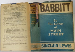 Item #1508071 Babbitt. Sinclair Lewis