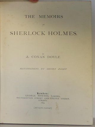 The Memoirs of Sherlock Holmes