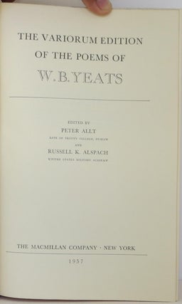 The Variorum Edition of the Poems