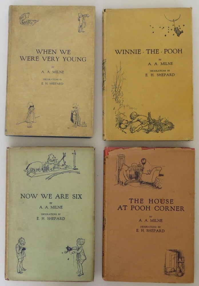 Item #1509059 When We Were Very Young, Winnie-the-Pooh, The House at Pooh Corner and Now We Are Six. A. A. Milne, Ernest Shepard.