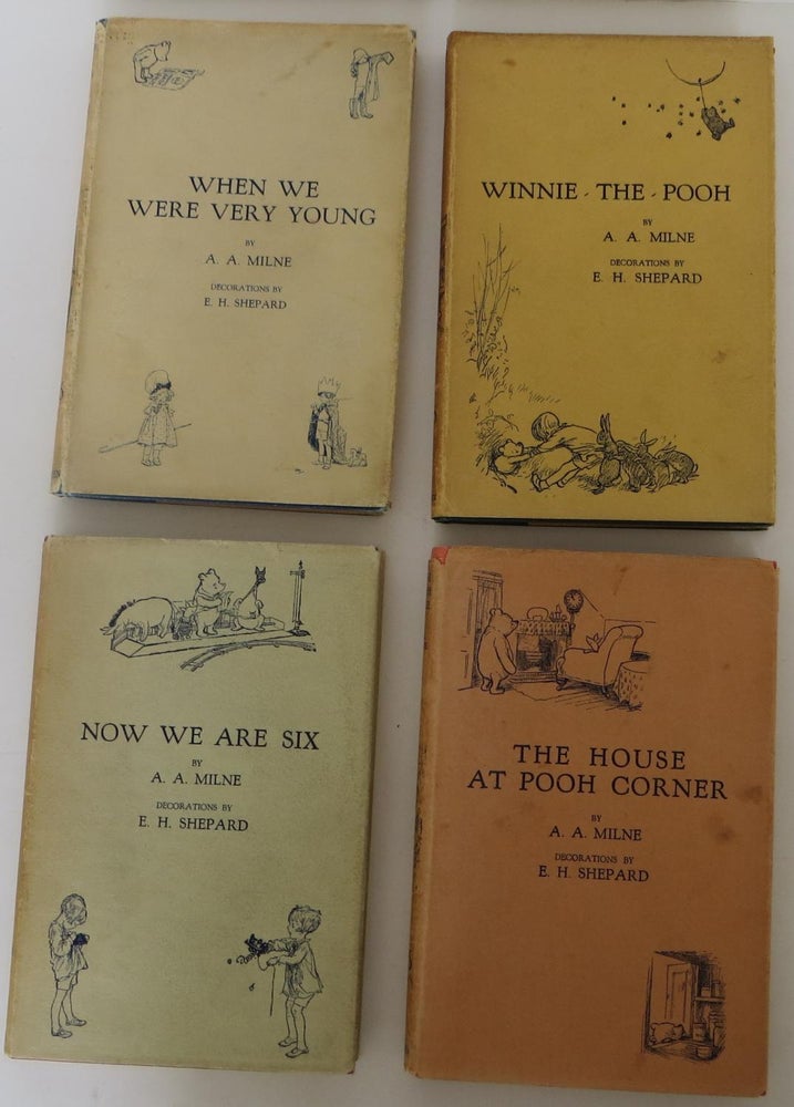 Item #1509060 When We Were Very Young, Winnie-the-Pooh, The House at Pooh Corner and Now We Are Six. A. A. Milne, Ernest Shepard.