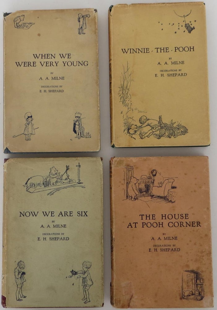 Item #1509062 When We Were Very Young, Winnie-the-Pooh, The House at Pooh Corner and Now We Are Six. A. A. Milne, Ernest Shepard.