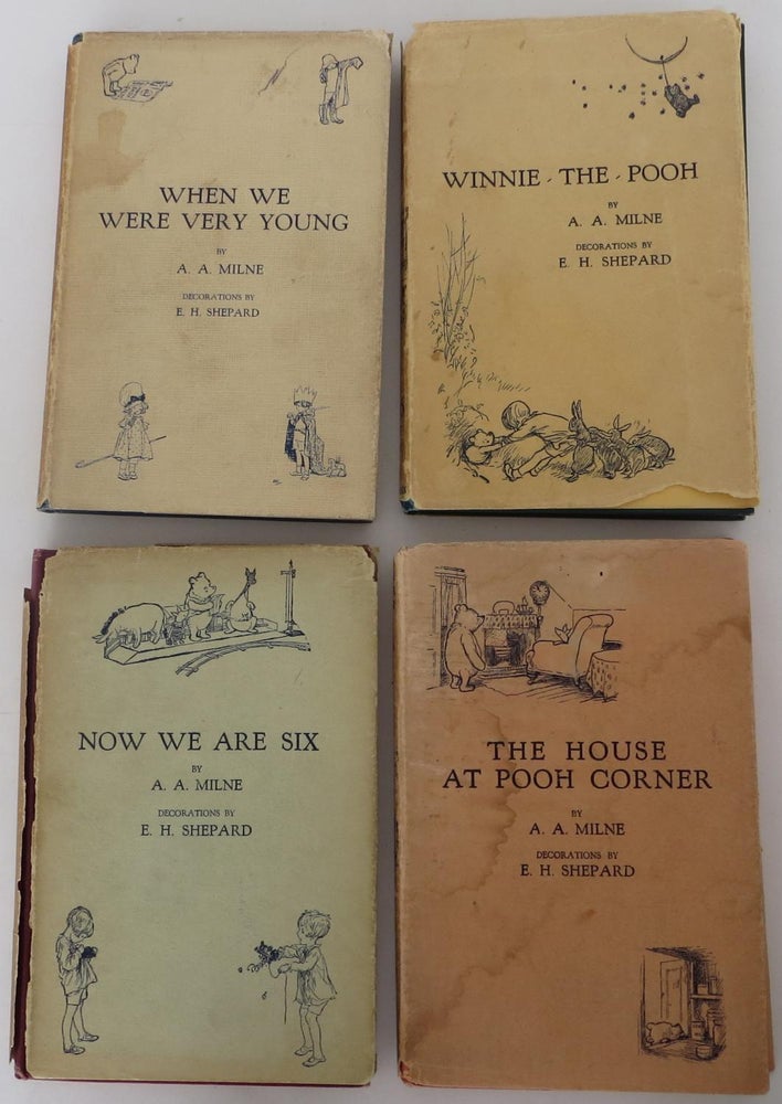 Item #1509063 When We Were Very Young, Winnie-the-Pooh, The House at Pooh Corner and Now We Are Six. A. A. Milne, Ernest Shepard.