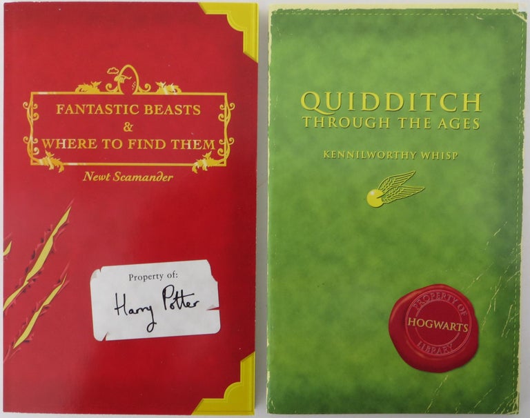 Item #1509801 FANTASTIC BEASTS AND WHERE TO FIND THEM, AND QUIDDITCH THROUGH THE AGES. J. K. Rowling.